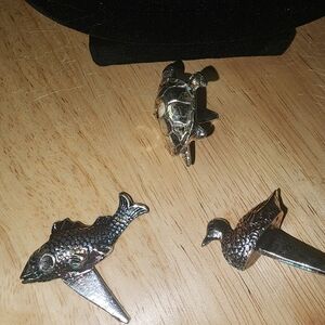 Silver plated Candle Holder and picks